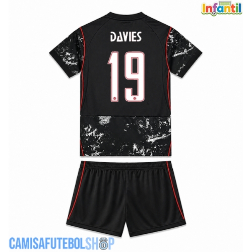 Camisa de time de futebol Canadá Alphonso Davies #19 Replicas 2º Equipamento Infantil Mundo 2026 Manga Curta (+ Calças curtas)
